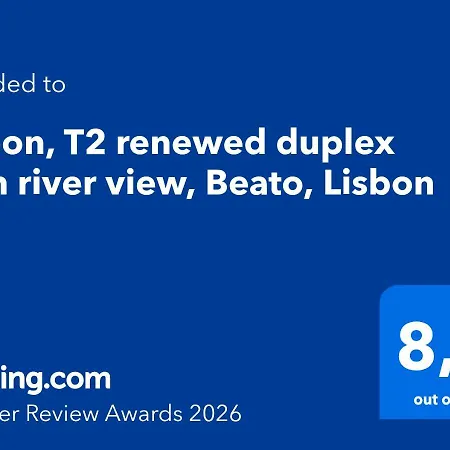 Lisbon, T2 Renewed Duplex With River View, Beato Apartamento *